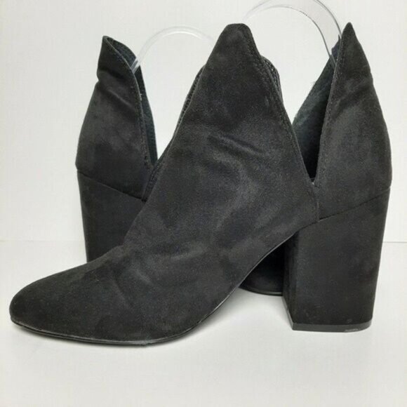 STEVE MADDEN Rotary Suede Booties Shooties Black Sz 9 B - Picture 10 of 13